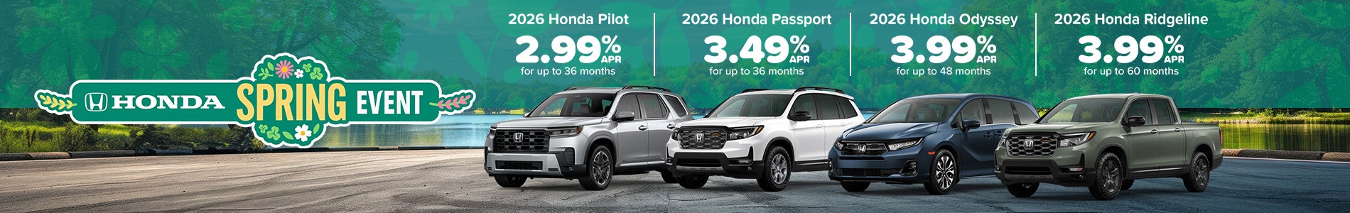 2.99%-3.99% APR Financing for 36-60 Months*