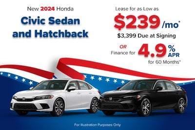 New 2024 Honda Civic Sedan and Hatchback